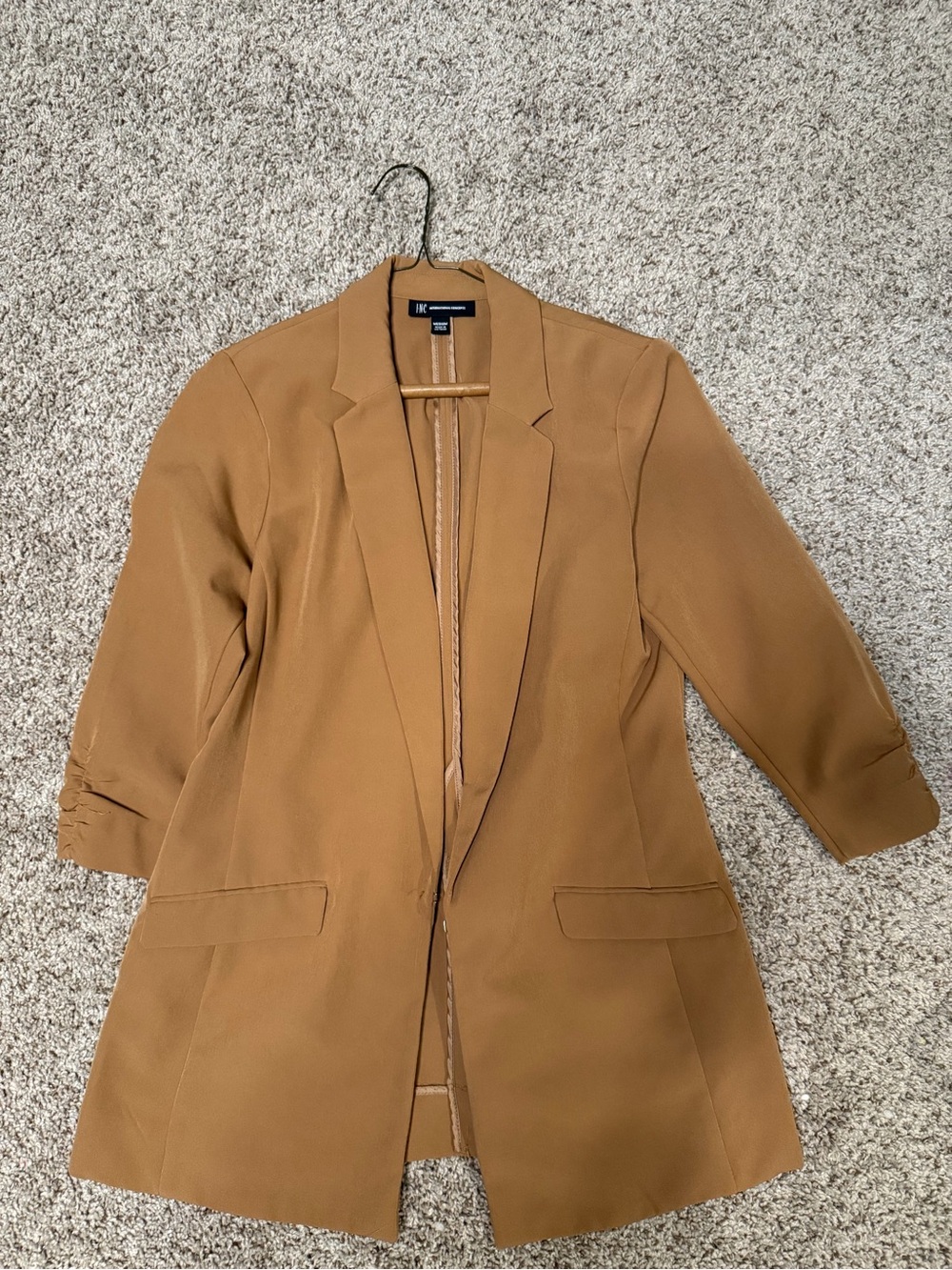 INC International Concepts Camel Blazer Jacket